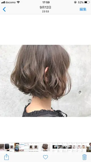 ミディアム カラー THE DAY所属・AKI HASHIMOTOのヘアスタイル