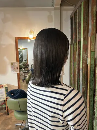 セミロング faith hair apros.所属・白上 愛佳のヘアスタイル