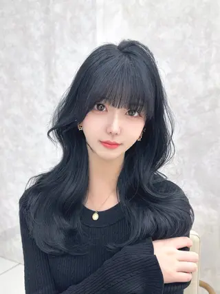 ロング 似合わせ/レイヤー /顔まわり/池田歩樹のヘアスタイル