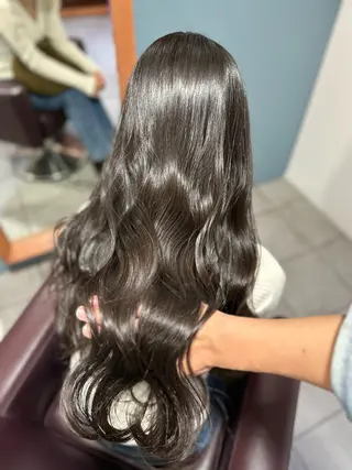 ロング 西川 仁のヘアスタイル