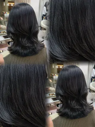 ミディアム カラー ♡韓国/レイヤー カット/Ayana♡のヘアスタイル