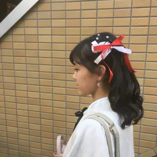 ロング ヘアアレンジ しのはら まどかのヘアスタイル