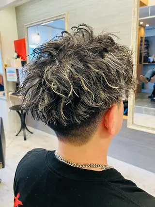 パーマ メンズ メンズ特化/パーマ/ フェードWATARUのヘアスタイル