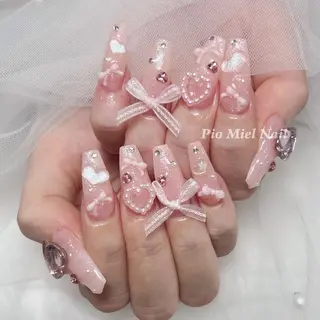 ネイル HANA 長さだしのネイルデザイン