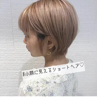 ショート カラー ショート/ボブ/ 白髪ぼかし/しんやのヘアスタイル