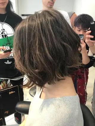 ミディアム 大山 晃介のヘアスタイル