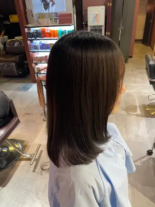 ミディアム eim hair rink  長津田店所属・🫧透明感カラー 🫧しほのヘアスタイル