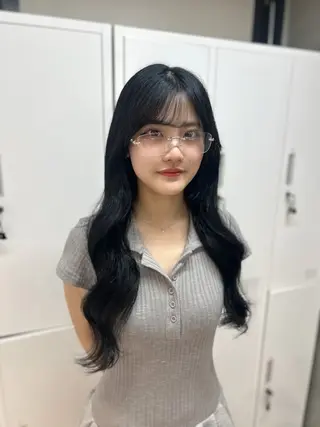 ロング カラー 梅田／髪質改善カラー caho💙のヘアスタイル