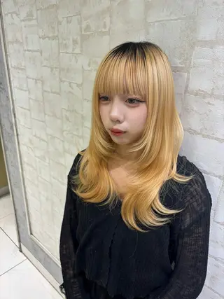 ヘアアレンジ 韓国レイヤー/カラー 🐈‍⬛💗miyuのヘアスタイル