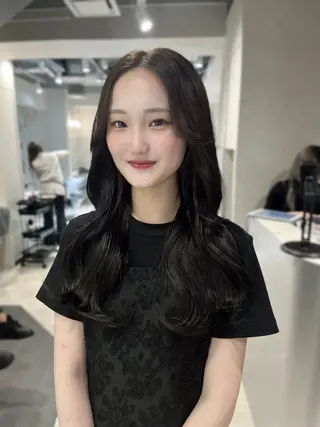 ロング 韓国レイヤー×モテ髪 /MITSUKI🤍のヘアスタイル