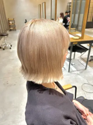 ショート カラー 名古屋/縮毛矯正/ 島原　由璃のヘアスタイル