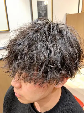 ミディアム パーマ メンズ mod's hair men所属・モッズヘアメン 我喜屋秀人のヘアスタイル