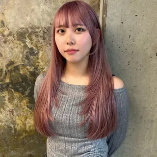 ロング カラー ツヤハイトーン/ レイヤー💫mayuのヘアスタイル