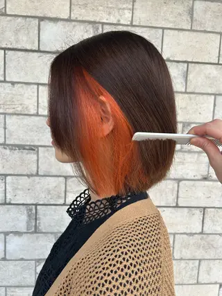 ミディアム カラー 村松 美月のヘアスタイル