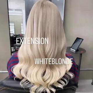 ロング エクステ🩵ブリーチ 韓国ヘア🩵KAEのヘアスタイル