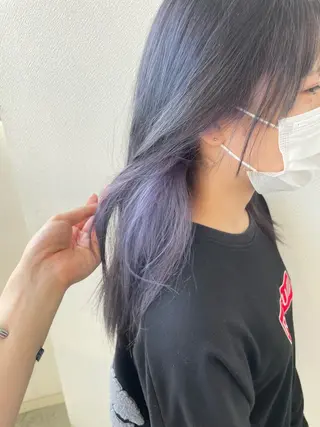 セミロング カラー コイデ リュウセイのヘアスタイル