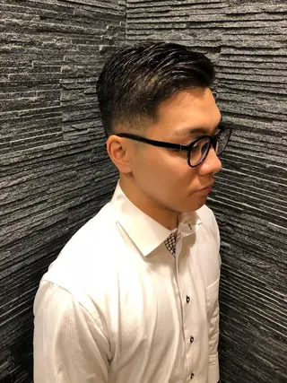 ショート パーマ メンズ HIRO GINZA BARBER SHOP 大阪所属・木村 りきのヘアスタイル