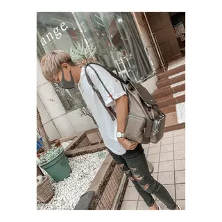 ショート カラー ヘアアレンジ メンズ ange☞ soutaのヘアスタイル