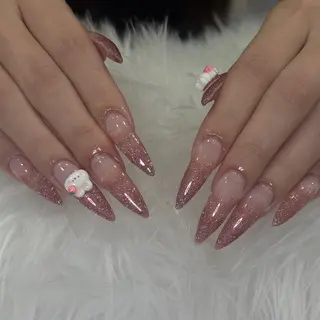 ネイル hami🎀うかん 🎀チップ長さ出しのネイルデザイン