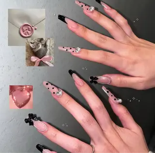 ネイル GO TODAY シェアサロン 渋谷Amiu店所属・渋谷ネイル🎀 y2k/海外ネイルのネイルデザイン