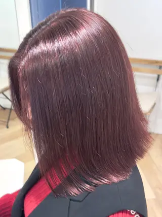 セミロング カラー 立川/ブリーチ/ 髪質改善/西川翔真のヘアスタイル