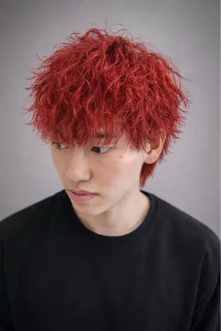 ショート カラー パーマ ヘアアレンジ メンズ メンズNo.1美容師 Coshoのヘアスタイル