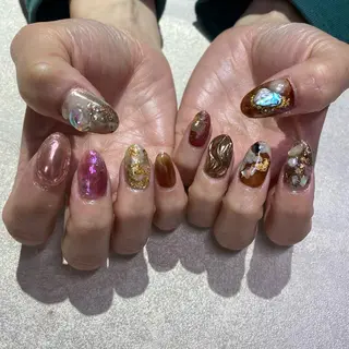 ネイル Amber21.所属・Nagahama Akariのネイルデザイン