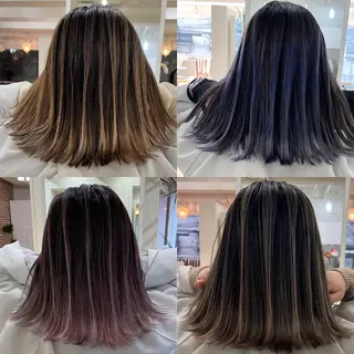 ミディアム カラー ヘアアレンジ 久米 治仁のヘアスタイル
