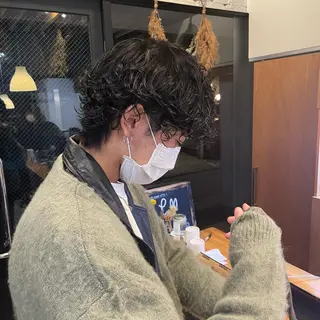 ショート パーマ メンズ ニコ流所属・深愛 /miaのマツエク・マツパデザイン