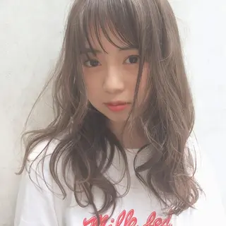 セミロング カラー 髪質改善カラー☆ ヘアアレンジmiyuのヘアスタイル