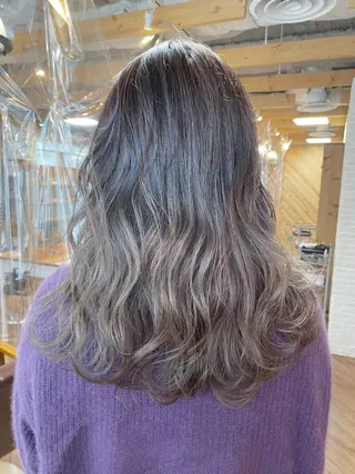 セミロング カラー hair salon Ranun髪質改善のヘアスタイル