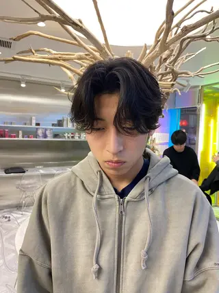 パーマ メンズ シャドウパーマ/ ルーズパーマ/メンズのヘアスタイル