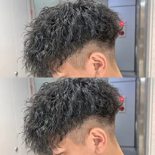 パーマ メンズ 渋谷サーフカール アメカジ美容師のヘアスタイル