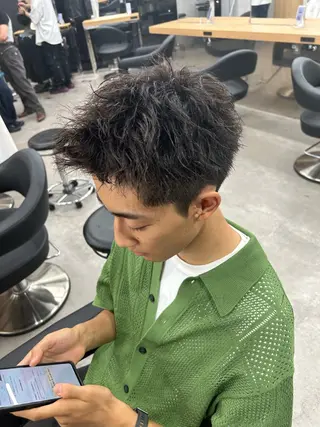 ショート パーマ メンズ 🐺森 雄飛/メンズ 韓国ヘアのヘアスタイル