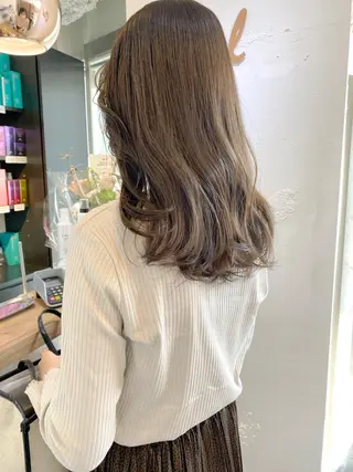 ロング カラー パーマ ヘアアレンジ 🥣 hashi 🛋️のヘアスタイル