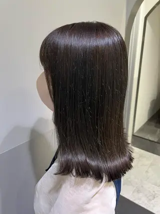 ミディアム aoi ♡グレージュ ・ベージュカラーのヘアスタイル