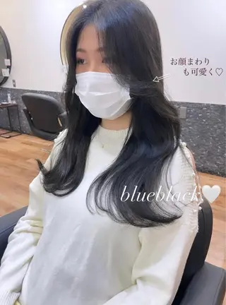 ロング カラー レイヤーカット、 大人可愛い　中村美羅のヘアスタイル