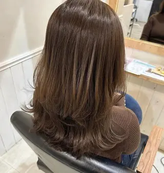 セミロング カラー ✂︎透明感カラー特化 /日和優真✂︎のヘアスタイル