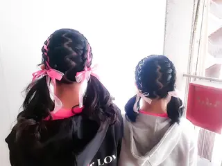 ヘアアレンジ セミロング Hair&Make  Delight*のヘアスタイル