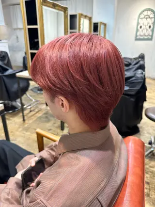 ショート カラー 🌈艶髪縮毛矯正🌈 岡野美典のヘアスタイル