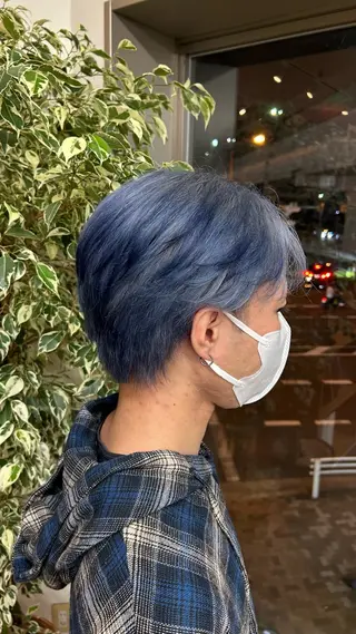 ショート カラー メンズ 暖色カラー/ フクダ モエ🐿のヘアスタイル