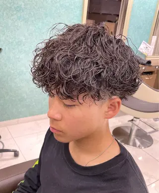 ショート パーマ メンズ 【メンズ特化】 池田大成✂︎のヘアスタイル