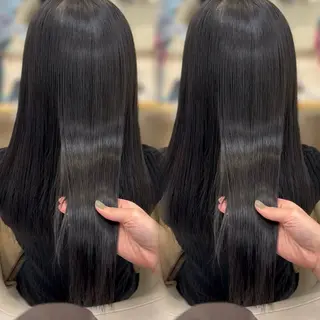 ロング カラー ベージュ／スパ／ レイヤー／ゆいなのヘアスタイル