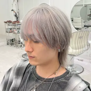 ショート カラー メンズ 🔷ダブルカラーハイ トーン🔷櫻井走のヘアスタイル