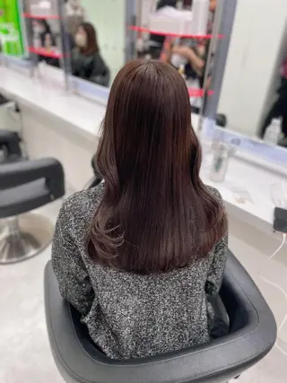 セミロング カラー ヘアアレンジ Ella所属・nana【艶髪】/ レイヤー/縮毛矯正のヘアスタイル