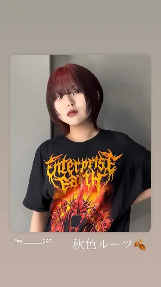 ショート カラー 🎀ハイトーン/レイ ヤー/Reina🎀のヘアスタイル