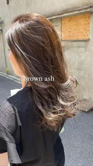 ロング k-twoたき✨艶感 カラー／美髪矯正のヘアスタイル