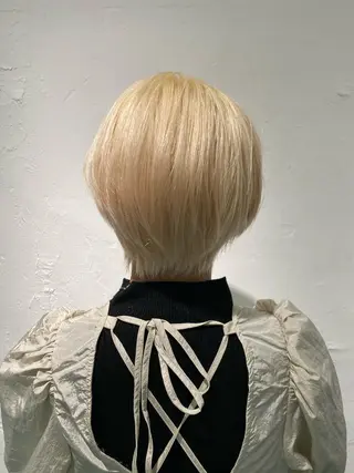 ショート カラー yiye 青山所属・無料カットモデル募集 🌱ひょうがのヘアスタイル