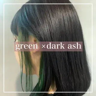 ミディアム カラー ヘアアレンジ ミニボブ/ブリーチ 🌈MISATOのヘアスタイル