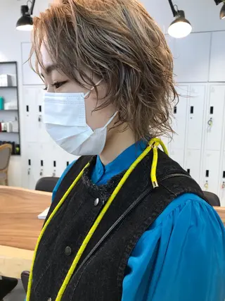 ショート カラー 🇰🇷カルマパーマ kaito🇰🇷のヘアスタイル